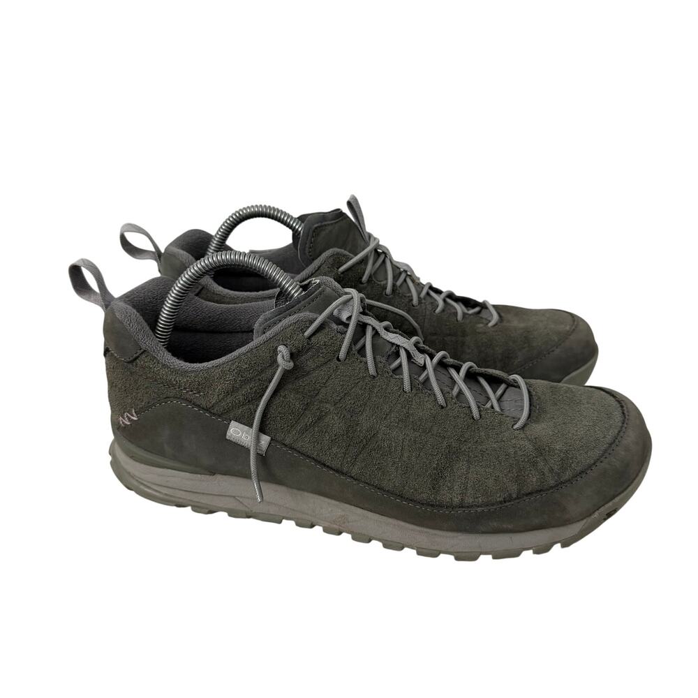 Oboz Shoes Womens Size 10.5 Jeannette Low Casual Suede Charcoal Gray